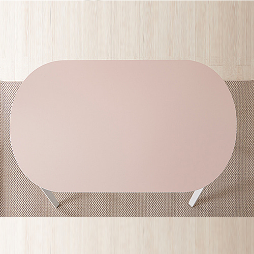 GMEP 핑크 타원형 세라믹 테이블 상판 (1400*800)
