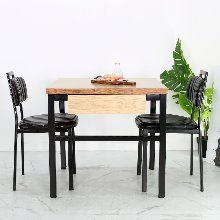 [2인용세트] 업소용 의자테이블 식탁세트[600테이블1, A프레임체어2개]